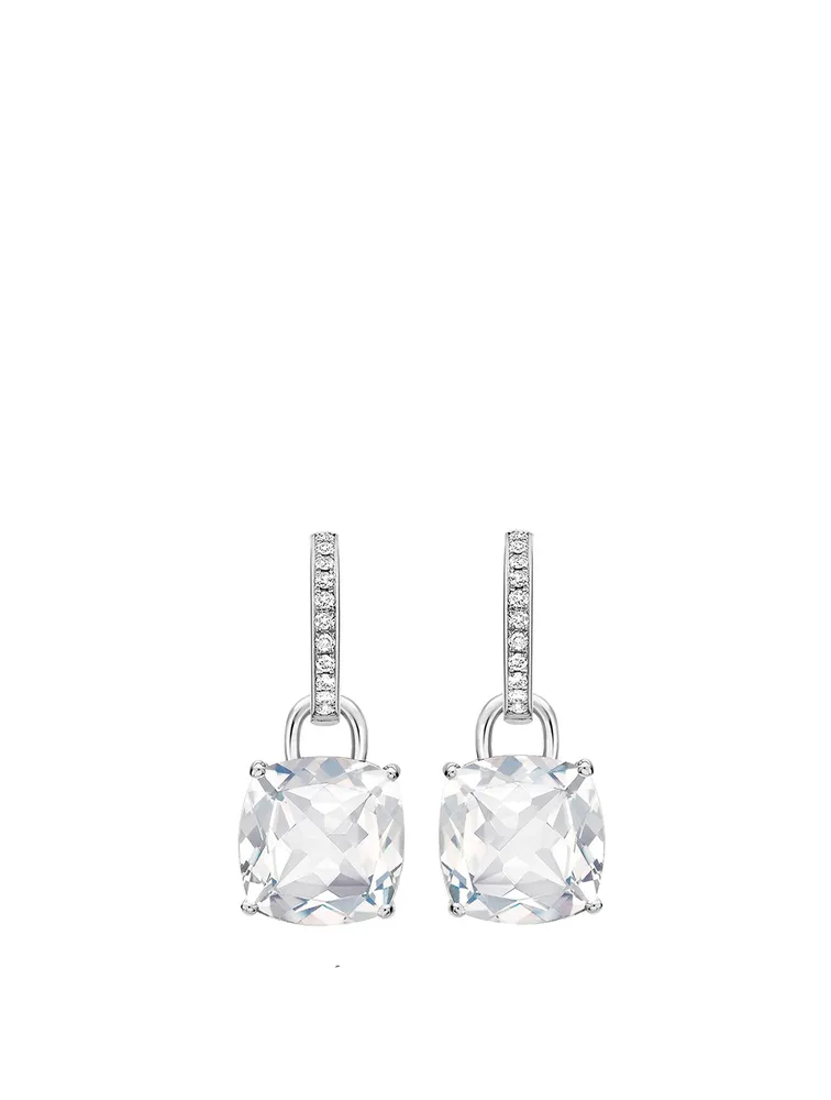 Kiki Classics 18K Gold Earrings With Topaz And Diamonds