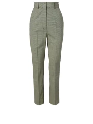 Scacco Wool-Blend Pants