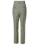 Scacco Wool-Blend Pants