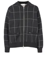 Bomber Jacket Window Pane Print