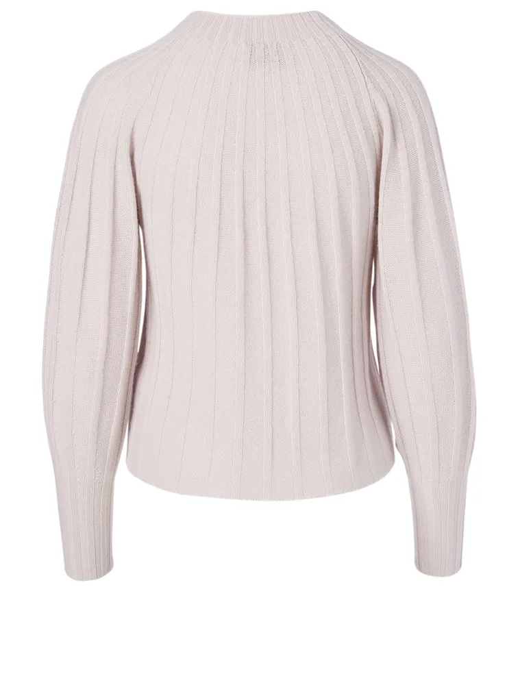 Wool And Cashmere Ribbed Sweater