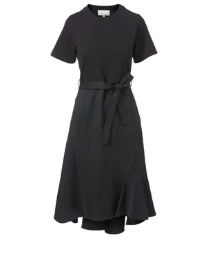 Wool Combo T-Shirt Dress