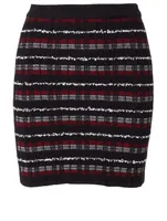 Tweed Knit Mini Skirt