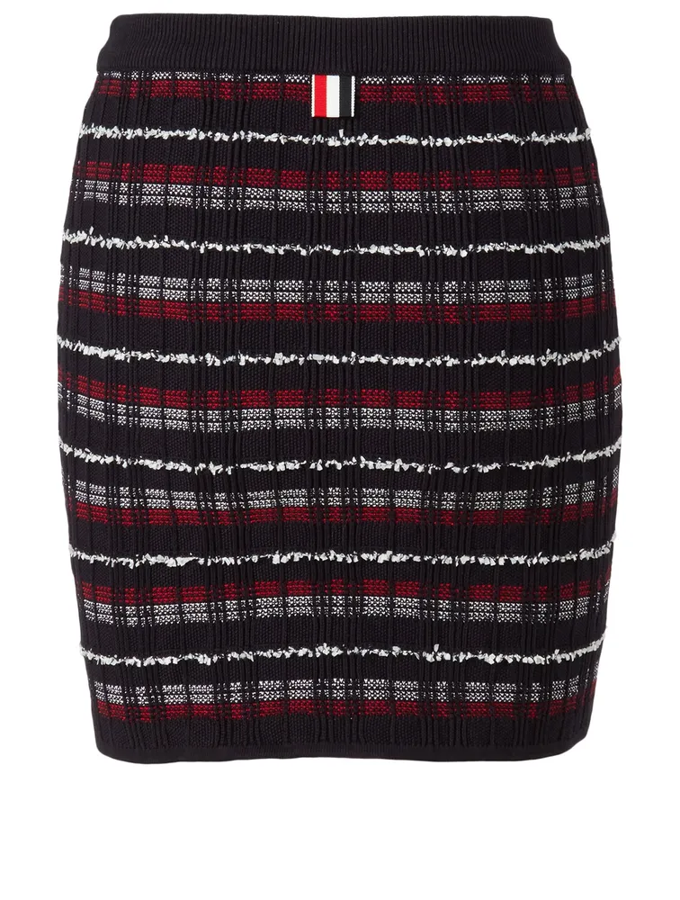 Tweed Knit Mini Skirt