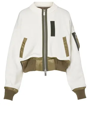Cotton-Blend Zip Jacket