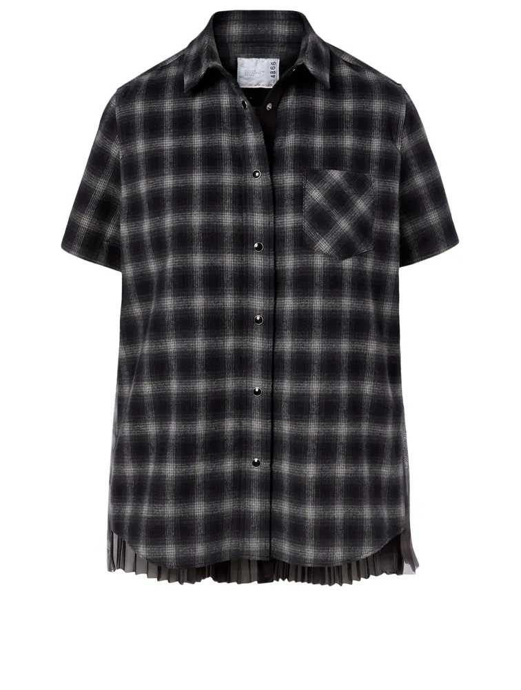 Shirt Ombre Check Print