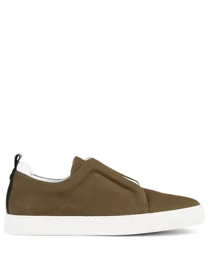 Cotton Drill Slip-On Sneakers