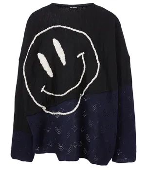 Smiley Wool Oversized Sweater