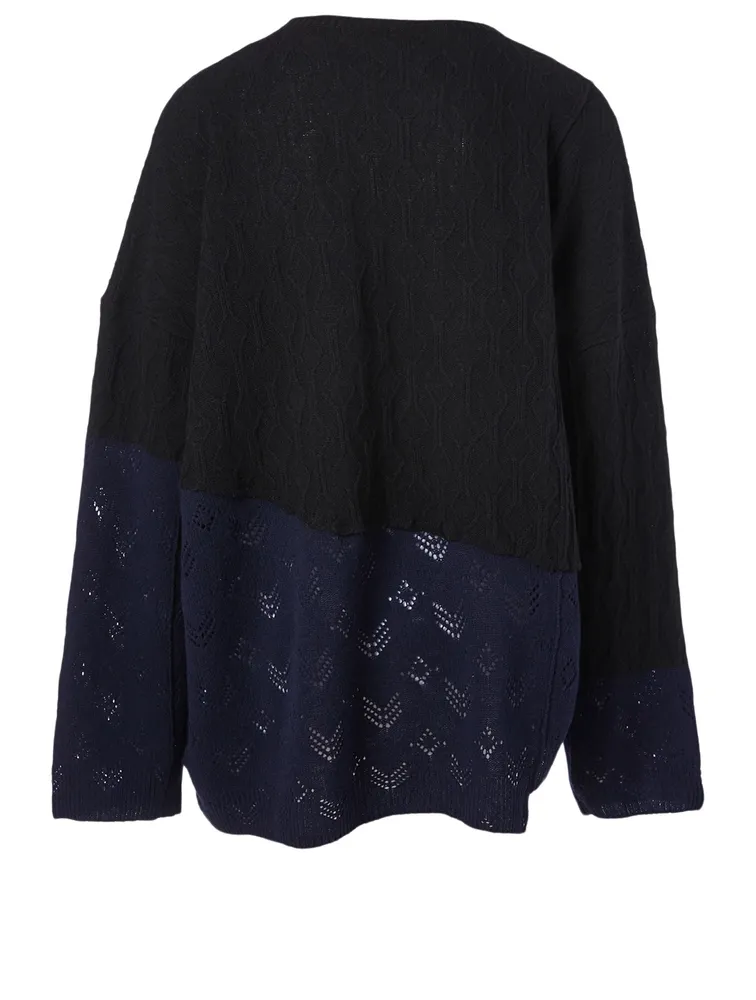 Smiley Wool Oversized Sweater