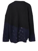 Smiley Wool Oversized Sweater