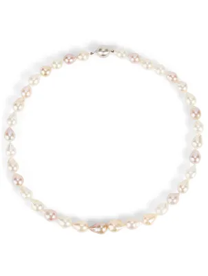 18K White Gold Pearl Necklace