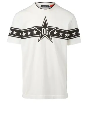 Cotton T-Shirt With Logo Star