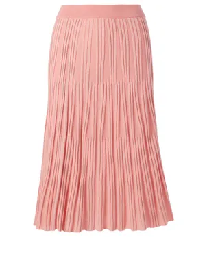 Ribbed Midi Skirt