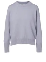Cotton-Blend Sweater With Back Logo