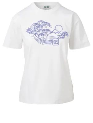 Waves Cotton T-Shirt