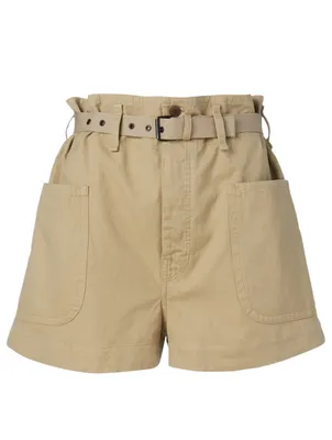 Rike Cotton And Linen Shorts