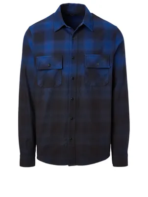 Dip Dye Flannel Shirt