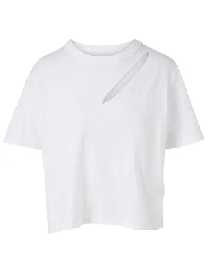 Maddox Cotton T-Shirt With Slash