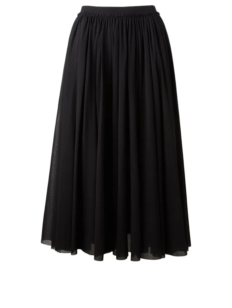 Pleated Midi Skirt