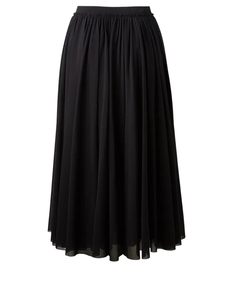 Pleated Midi Skirt