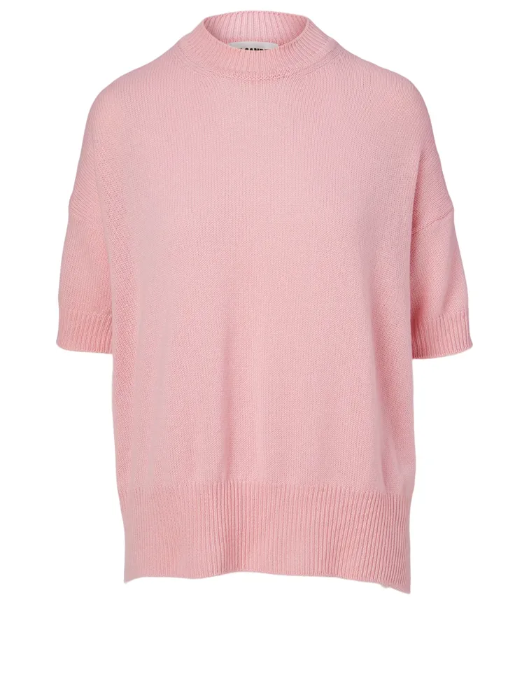 Cashmere Short-Sleeve Sweater