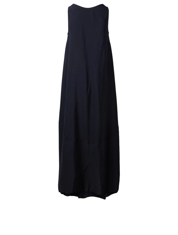 Masie Linen-Blend Midi Dress