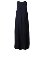 Masie Linen-Blend Midi Dress