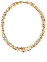Flapper 18K Gold Double Wrap Bracelet With Diamond