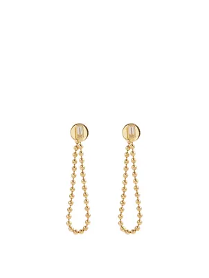 Flapper 18K Gold Soft Hoop Earrings With Diamonds