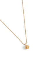 Flapper 18K Gold Ball Pendant Necklace With Diamonds