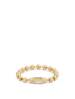 Flapper 18K Gold Ring With Baguette Diamond