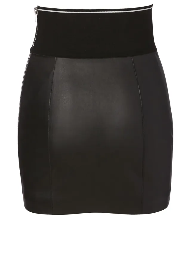 Rivina Leather Mini Skirt