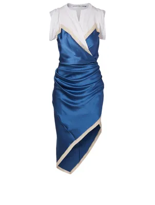 Silk Hybrid Sleeveless Dress