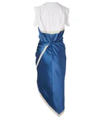 Silk Hybrid Sleeveless Dress