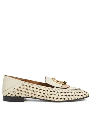 Chloé Braided Leather Loafers