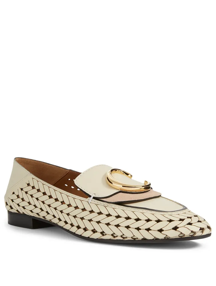 Chloé Braided Leather Loafers