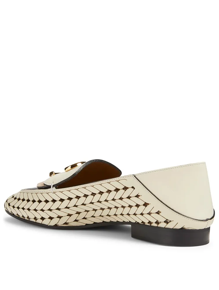 Chloé Braided Leather Loafers