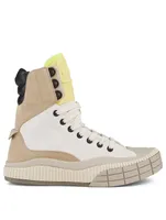 Clint Canvas And Suede High-Top Sneakers