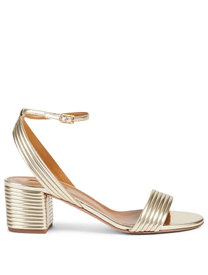 Sundance 50 Metallic Faux Leather Heeled Sandals