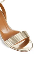 Sundance 50 Metallic Faux Leather Heeled Sandals