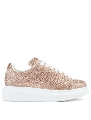 Oversized Crystal Suede Sneakers
