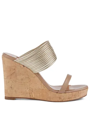 Rendez Vous 105 Leather Wedge Sandals