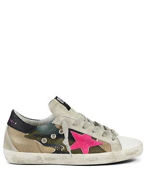Superstar Suede And Canvas Sneakers Camouflage