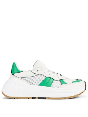 Speedster Leather And Mesh Sneakers