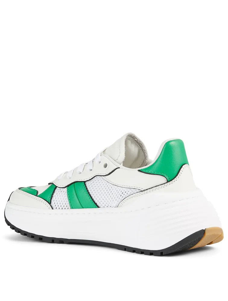 Speedster Leather And Mesh Sneakers