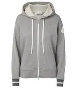 Cotton-Blend Zip Hoodie