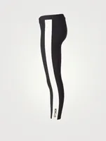 Technical Leggings With Side Stripe