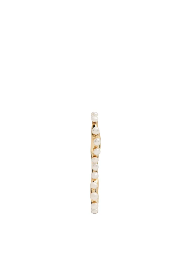 Vero Helix Ear Cuff With Pearls