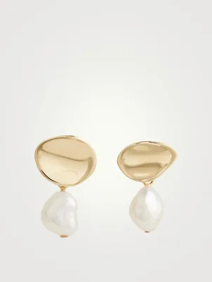 Sina Drop Earrings With Pearls