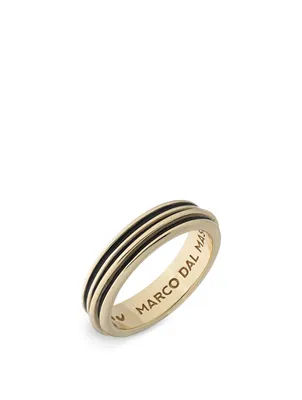 Acies Single Polished 18K Gold Plated Ring